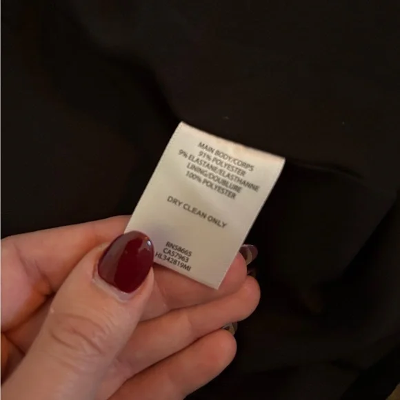 Trouve Blazer Jacket Crop Black Womens Size Small Workwear Going Out City Night - Picture 4 of 4